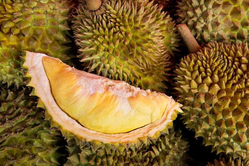 A durian fruit from Thailand.