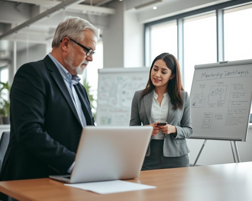 Identifying a mentor for mentorship networking