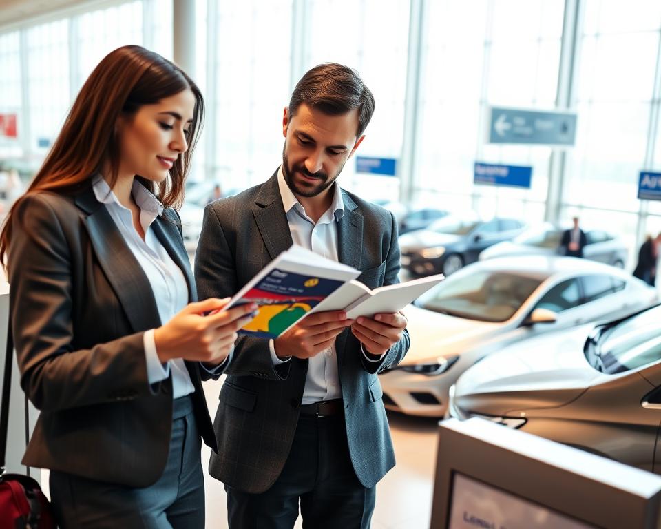 Selecting rental car companies