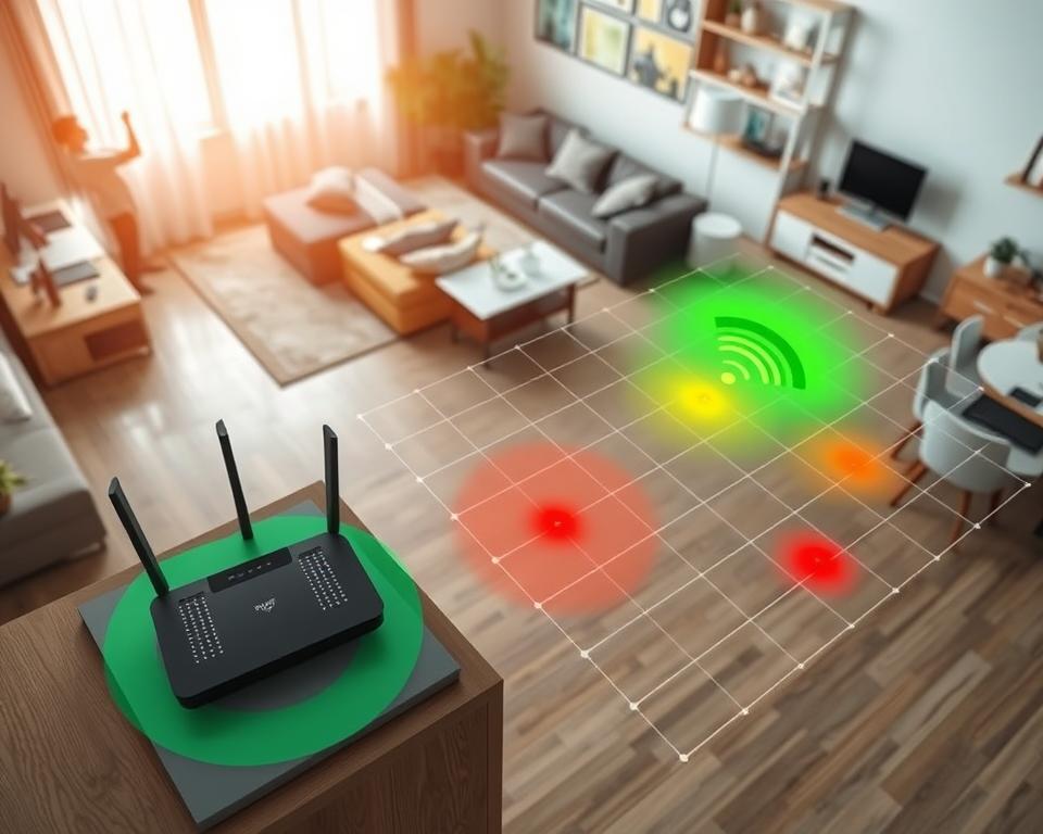 WiFi coverage zones in a home