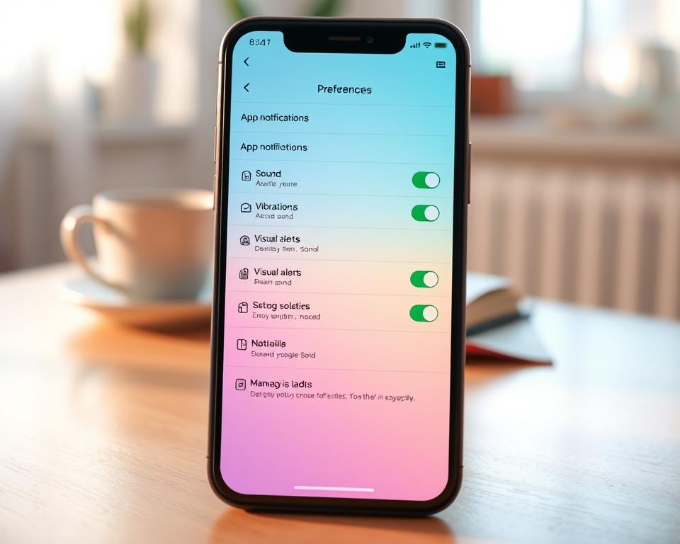 app notification preferences