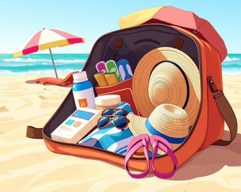 beach vacation packing