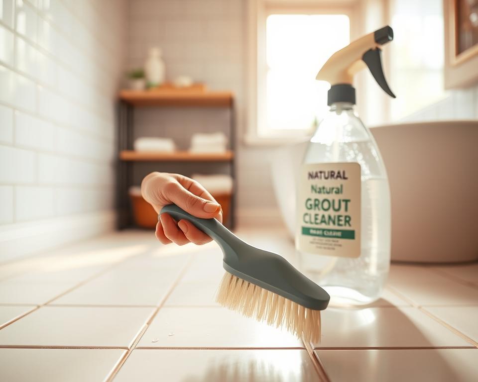 how to clean grout lines