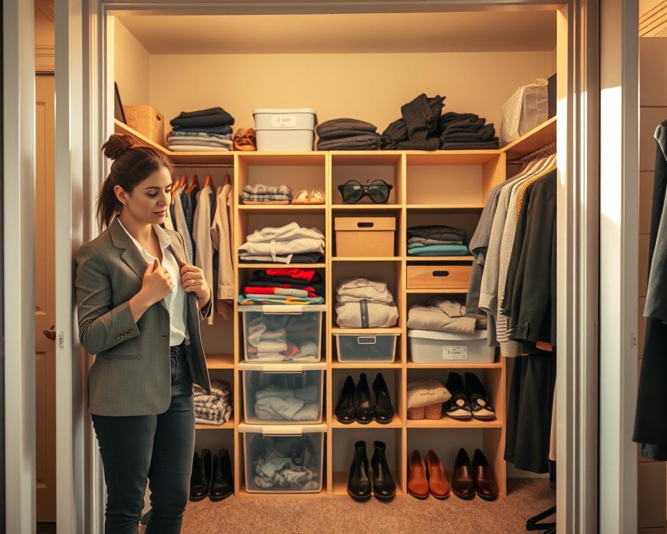 how to declutter a closet