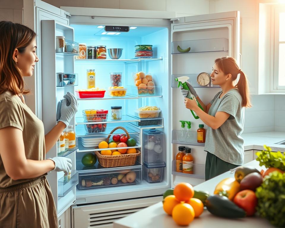 how to deep clean a fridge