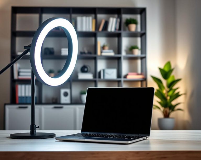 video call lighting setup