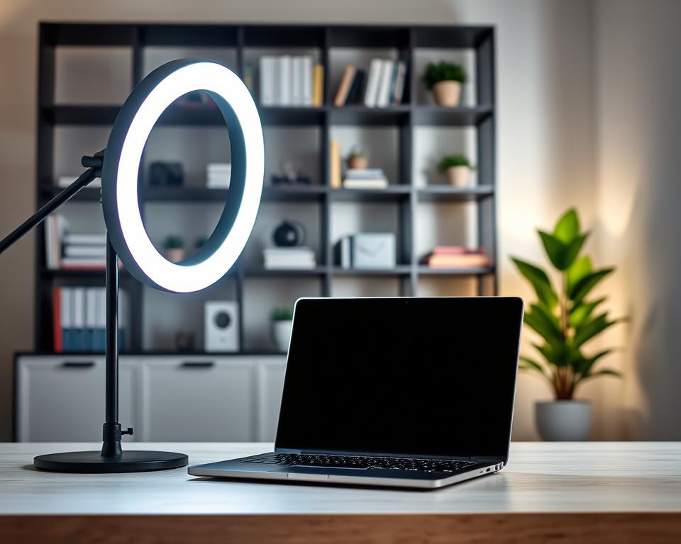 video call lighting setup